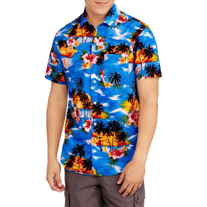 Tropical dress shirts for men