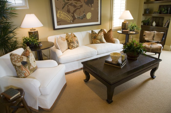 How to decorate living room with white sofa