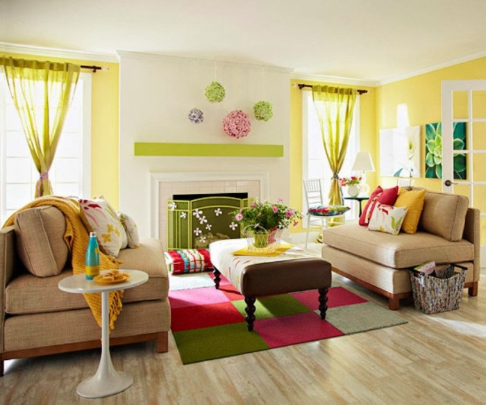 How to decorate your living room for spring