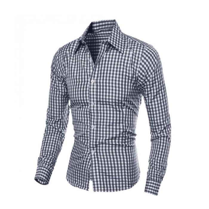 Mens checkered dress shirts