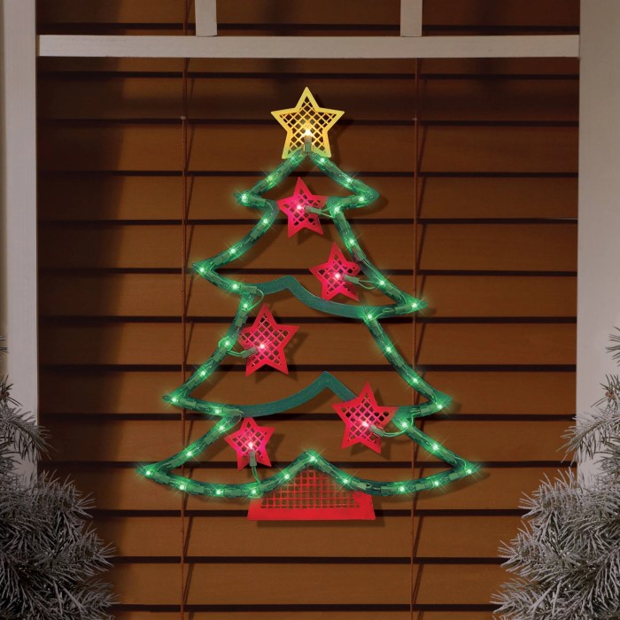 How to decorate christmas lights on windows