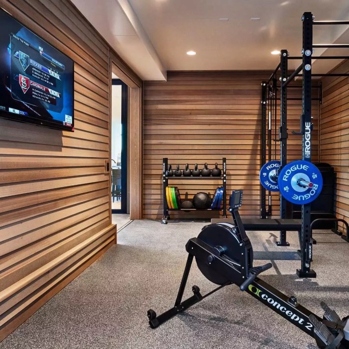 How to decorate exercise room