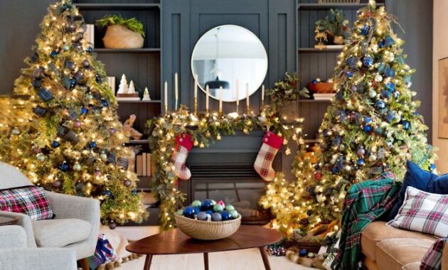 How to Decorate Blue Room for Christmas