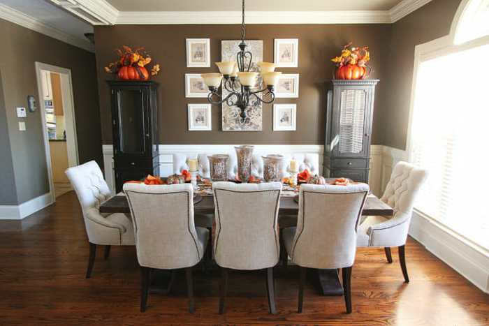 How to decorate the dining room for thanksgiving