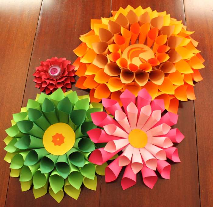 How to make paper flower decoration