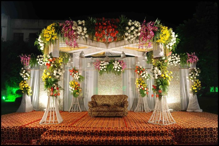 How to make wedding stage decoration